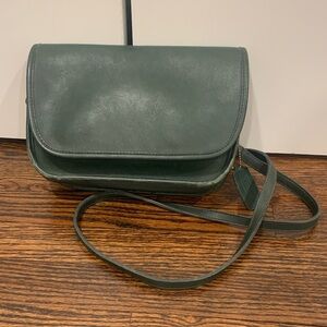 Coach Dark Green Leather Crossbody Bag